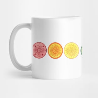 Chakra mandalas horizontally Mug